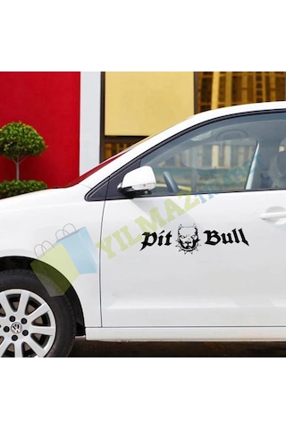 Pitbull Dog Kafa Oto Sticker Araba Yapıştırma Etiket