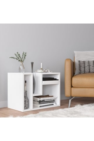 Decormet Abies Sehpa Beyaz Beyaz