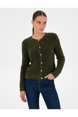 Pierre Cardin Kadın Haki Hırka Triko 50310995-vr027 Haki