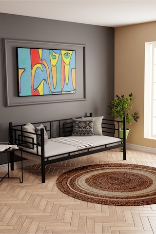 Moblay Defne Genç Çocuk Yatak Odası Metal Ranza Ve Karyola 90x200 Siyah 90 x 200
