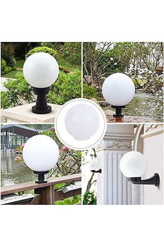 25'lik Karpuz Lamba, Birinci Kalite Pvc Glop, Bahçe Aplikleri Yedek Parçası, 25 Cm Çapında Pvc Küre Beyaz