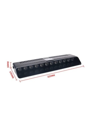 12 Ledli Cam Içi Çakar Vantuzlu Çakar Lamba Kırmızı-Beyaz-Mavi (527719254)