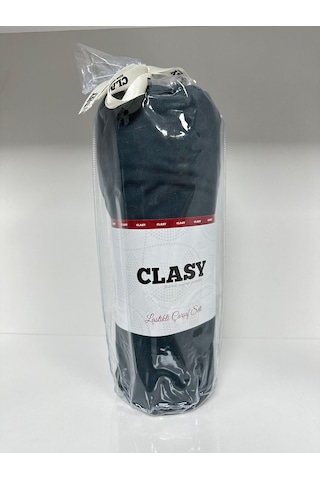 Clasy Ranforce Lastikli Çarşaf Seti Tek Kişilik Düz Lacivert Çok Renkli