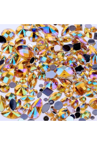 Gül Kırmızı Ab Diy Düzeltmesiz Flatback Akrilik Tırnak Taşları Rhinestones Boncuk 3d Tırnak Sanat