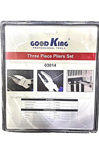 Good King Profesyonel Pense Seti 3 Parça 8 İnç