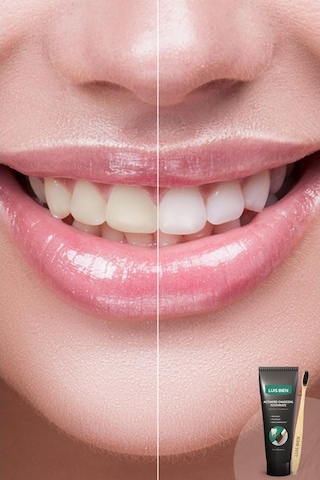 Luis Bien Aktif Karbon Diş Beyazlatma ve Temizleme Macunu 75 ML + Bambu Diş Fırçası