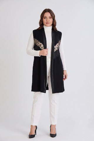 Wearon Kadın Düğmesiz Modelli Yelek 54158 Bgl-st05662 Siyah