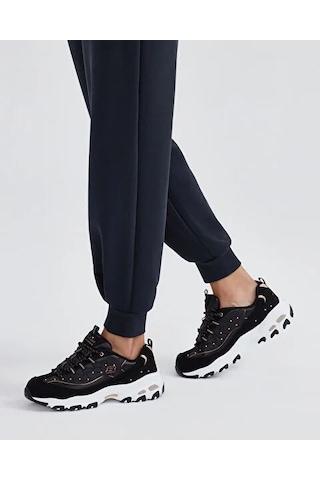 Skechers D'Lites  -  Glamour Feels Kadın Sneakers - Siyah 13087 BKRG Siyah