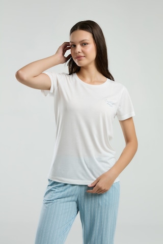Pierre Cardin Kadın Beyaz Pijama Takımı Pc8997-s-v2 Beyaz