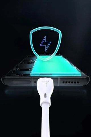 Şarj Kablosu Lightning 3.0a Data Kablo U14 Beyaz Telefon Bağı Mobil Aksesuar Veri Bağlantısı
