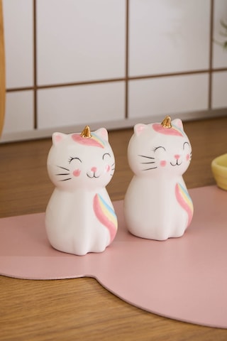 Karaca Kitty Tuzluk Ve Biberlik Beyaz Beyaz