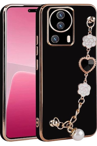 Xiaomi Mi 13 Lite İle Uyumlu Kılıf El Tutamaçlı Kamera Korumalı Kadın Telefon Kılıfı Kapak