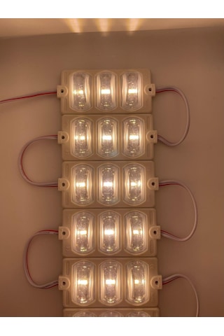 12 Volt Dar Açılı 3'lü Modül Led Gün Işığı - 5 Adet