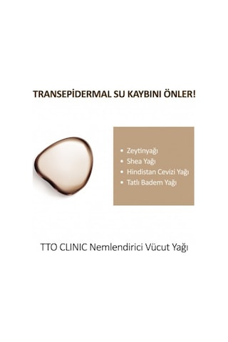 Tto Clınıc Nemlendirici Vücut Yağı Çikolata 200 ML