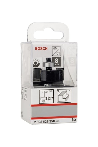 Bosch Çift Oluklu Sert Metal Bilya Yataklı Lamba Açma Frezesi - Ahşap - 2608628350