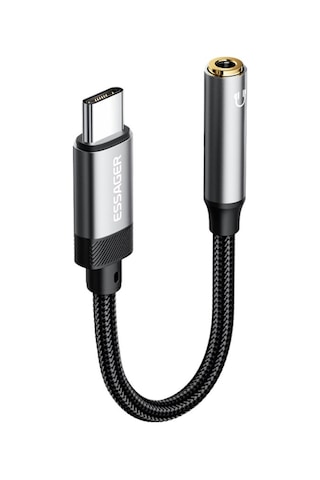 Essager 15cm Type C To 3.5mm Aux Kulaklık Ses Dönüştürücü Adaptör, Hifi Ses Destekli Aux Çevirici
