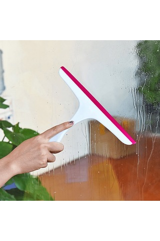 Symbee Cam Duş Kapıları İçin Silikon Blatlı Duş Squeegee - Su Damlacıkları Ve Sabun Kırıntıları Temizleyici, Ergonomik Tutuş, Çok Amaçlı Kullanım Diğer