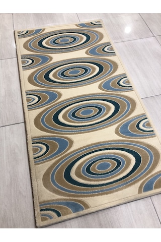 Saray Halı Vizyon 11169 Rm 80X150 Krem Mavi Küçük Ölçü Halı !
