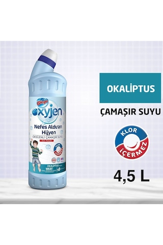 Oksijen Çamaşır Suyu 750 Ml Ekonomi Paketi 6'lı Okaliptus Diğer