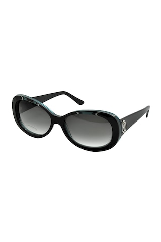 Cartier Emerald Gren Cat Eye Zümrüt Yeşil Siyah Gri Kedi Gözü Kadın Güneş Gözlüğü T8200938 Siyah - Yeşil
