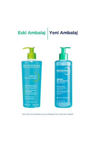 Bioderma Sebium Foaming Gel Karma, Yağlı ve Akneye Eğilimli Ciltler için Yüz Temizleme Jeli 400 ml