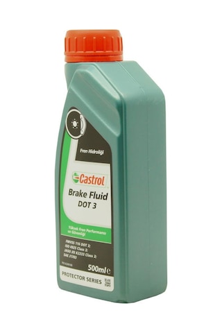 Castrol Brake Fluid Dot 3 500 Ml Fren Hidrolik Sıvısı 4 Adet