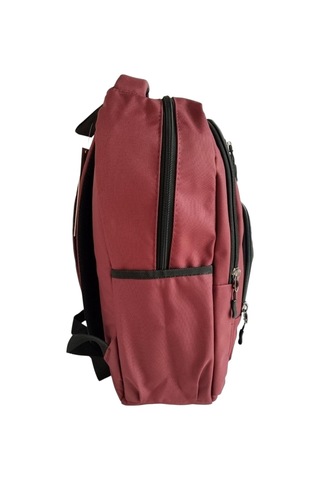 Bear & Deer Fibro Sırt Çantası Bordo Bd-cn0256 Desenli