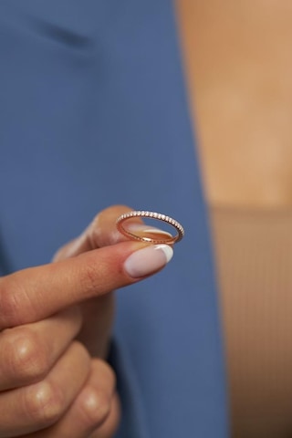 Roza Silver Zirkon Taşlı Rose Minimal Tamtur Gümüş Yüzük Rr10002