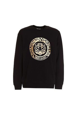 Just Cavalli Bisiklet Yaka Erkek Sweat Siyah