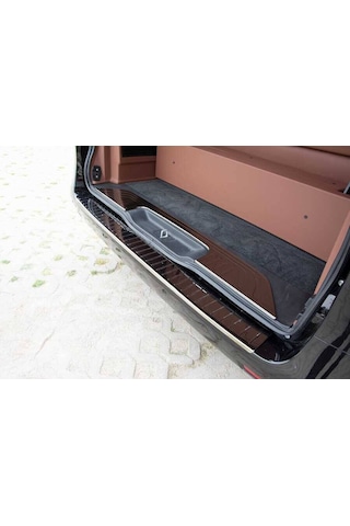 Mercedes Vito-W447 Siyah Krom Arka Tampon Eşiği 2014 ve Sonrası