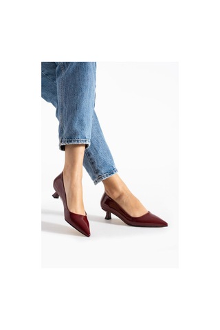 Lady Rugan Kadın Stiletto Topuklu Ayakkabı Bordo