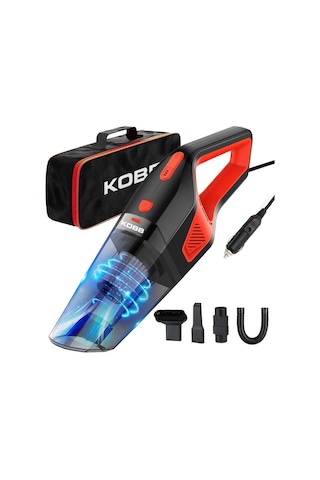 Kobb Kbv12 12volt/120watt Araç Süpürgesi + 5 Parça Aksesuar Seti + Taşıma Çantası
