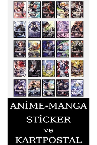 Seraph Of The End 6-30 Eksiksiz Manga Seti 25 Kitap / Anime-manga Sticker Ve Kartpostal
