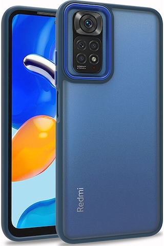 Xiaomi Redmi Note 11 Pro 5g Kılıf Zore Flora Kapak Mavi
