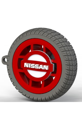 Nissan Uyumlu Özel Tasarım Anahtarlık - Premium Hafif Ve Dayanıklı Kırmızı