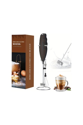 Elmpaly Siyah Elektrikli Süt Köpürtücü Ve Mini Çırpıcı - El Tipi Köpük Yapma Makinesi Diğer