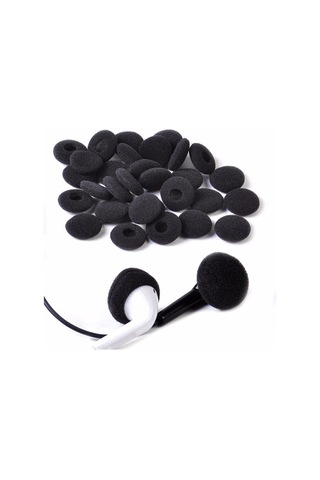 30 Adet Siyah Yumuşak Köpük Sünger Kulaklık Yastığı Kulaklık Kapağı Kulaklık Kulaklık Kapağı