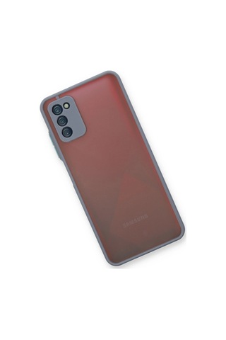 Cosmotex Newface Samsung Galaxy Uyumlu A03s Kılıf Montreal Silikon Kapak - Gri