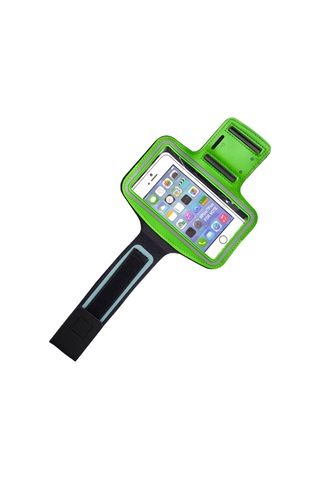 Cep Telefonu Taşıma Kılıfı 14.5cm X 7.5cm Ölçülerinde Kol Bantı Yeşil