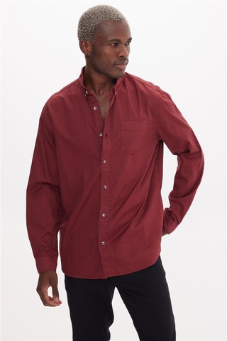 Snoop Bordo Basıc Gömlek Bordo