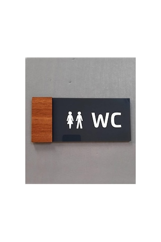 Smartad Wooden Serisi Wc Yönlendirme Tabelası
