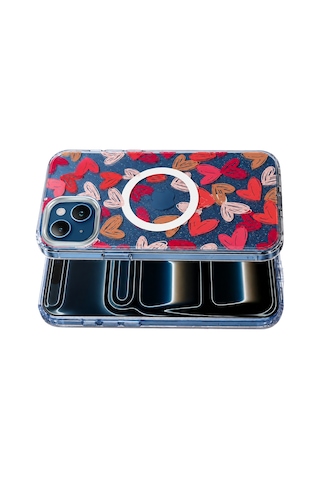 Onegif Apple iPhone Uyumlu 15 Desina Magsafe Kapak - Desen 6 Kod: 7379