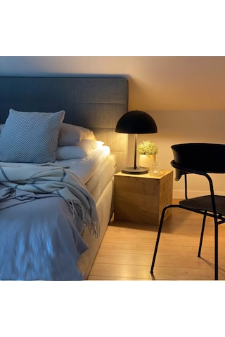 Simaavize Modern Büyük Mantar Abajur Siyah