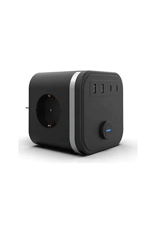 Termal Akım Korumalı Isıya Dayanıklı 3 Lü Duvar Tipi Priz 2x Usb 2x Typce 3680 W 0