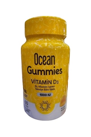 Ocean Gummies Vitamin D3 1000IU 60 Softjel