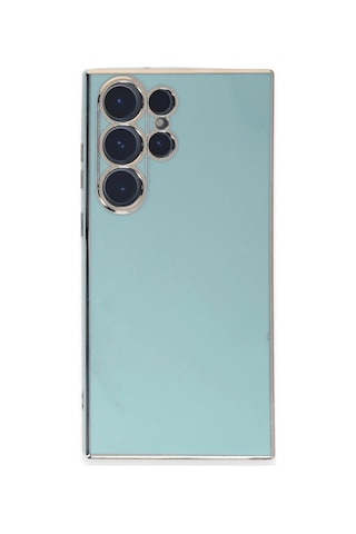Newface - 741 - Samsung Galaxy S23 Ultra Kılıf Volet Silikon - - Matxzngz - Açık Yeşil