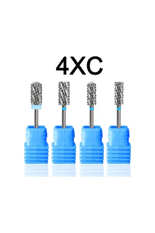 Gelak 4xc Büyük Namlu 6.6mm Ve 5.3mm Uçları Tırnak Matkap Uçları Kesici Jel Karbür Akrilik Kaldır Freze Tozu Sökücü Güçlü Açık Sarı