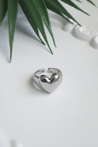 Kadın Yüzük Tombik Model Kalp Ayarlanabilir Yüzük