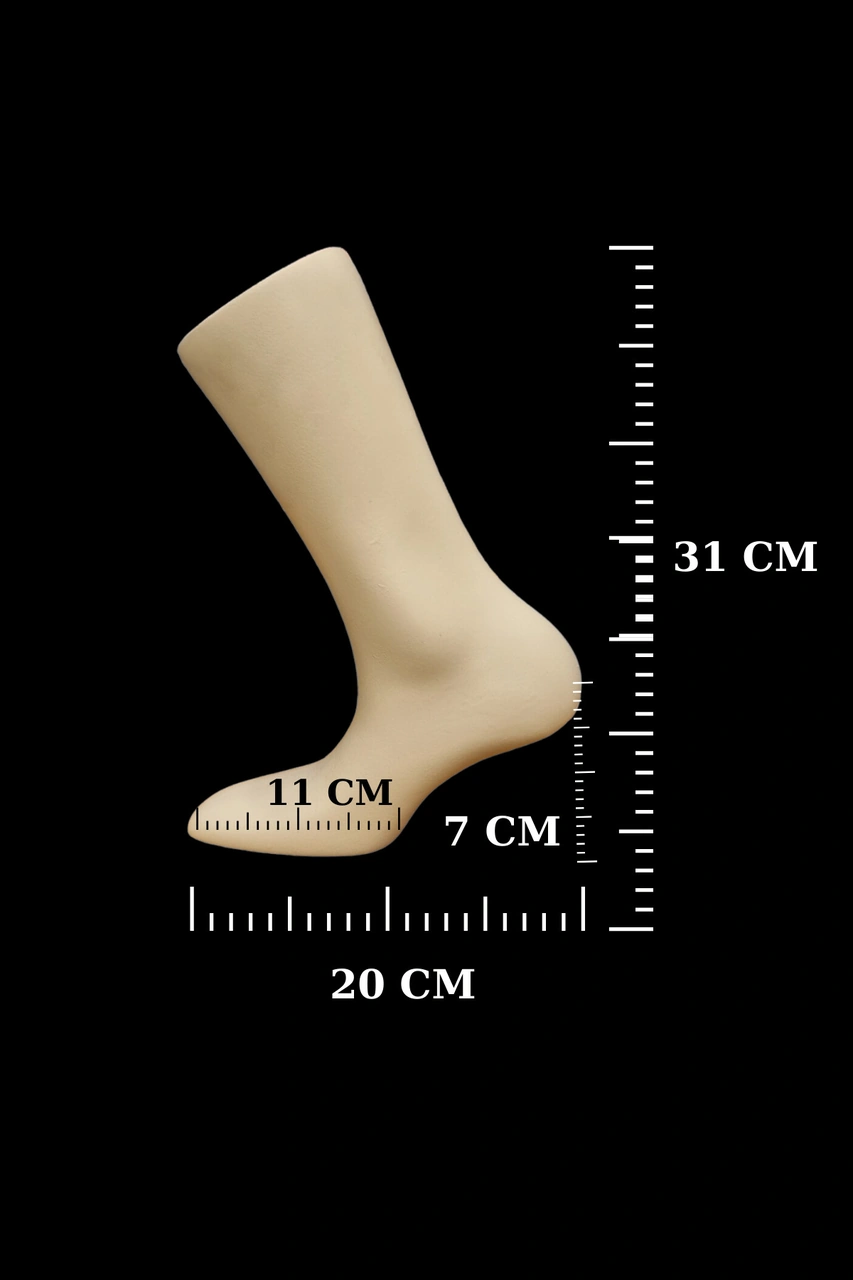 Yerli Üretim Yüksek Kalite Polyester Bayan Sol Ve Sağ Ayak Kısa Çorap Mankeni Çift