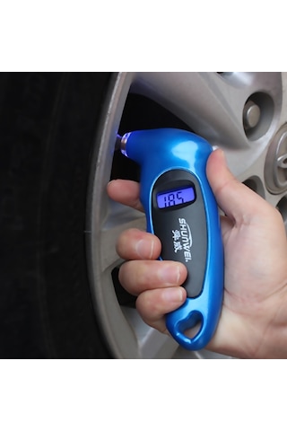 Sones Shunweı Sd-2802 Dijital Lastik Basıncı Ölçer 150 Psı 4 Ayar Mavi